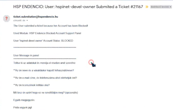 Tiket Submitation from her Pista + Buffolt ticket id
